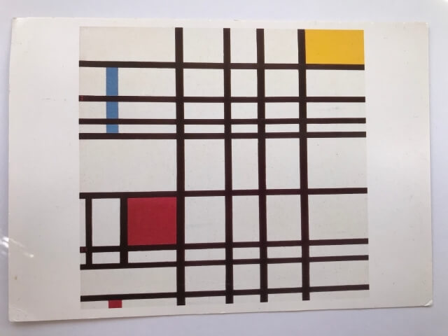 Piet Mondrian : Composition with Red,Yellow and Blue, 1937-42 絵葉書
