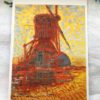 ピエト・モンドリアン「日の当たる風車」1908年　絵葉書