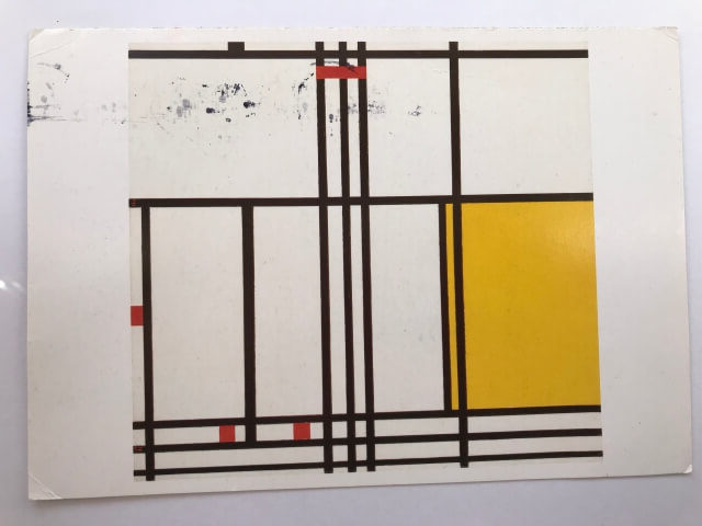 Piet Mondrian : Composition with Black, White, Yellow and Red. 1939 ＜絵葉書＞